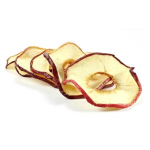 Dried apple with skin