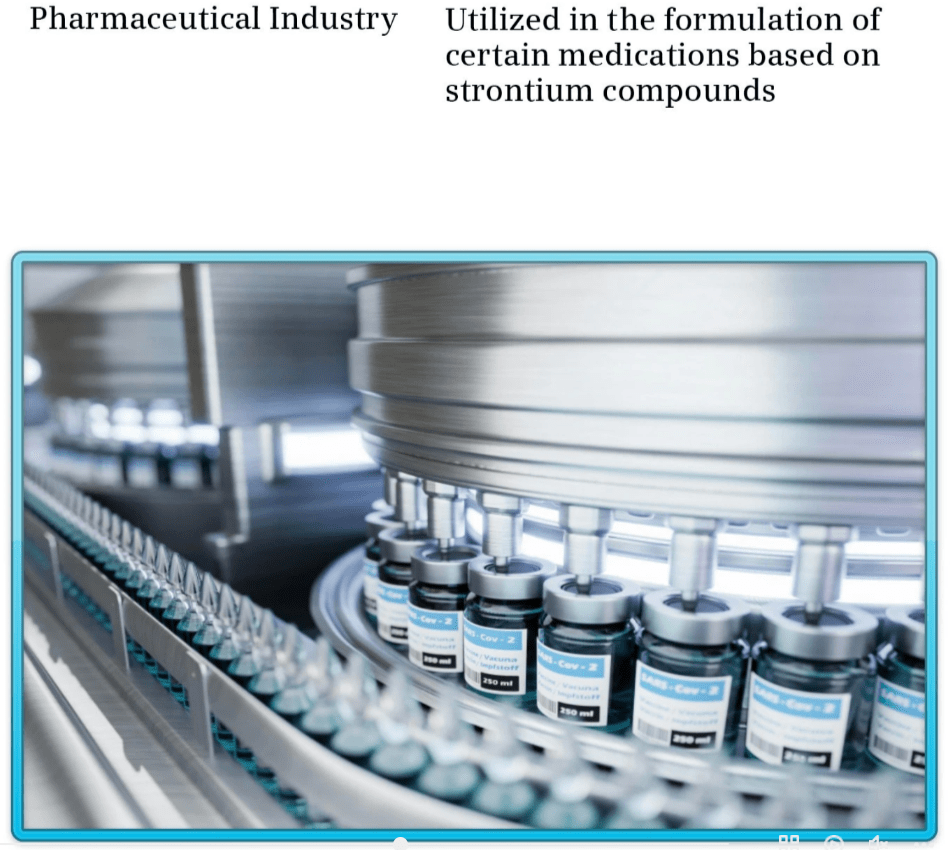 Celestine powder for strontium compound manufacturing